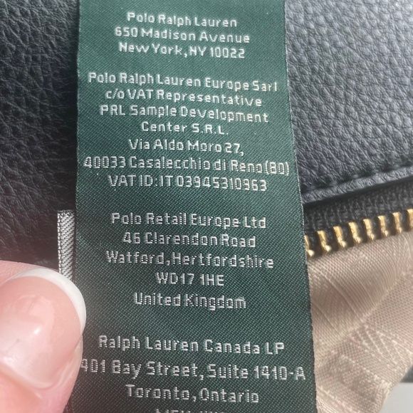 LRL Leather crossbody shoulder bag | Black - Picture 11 of 16